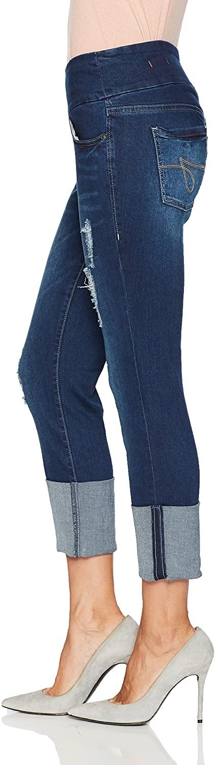 Jag Jeans Women's Lewis Straight Cuffed Pull on Jean