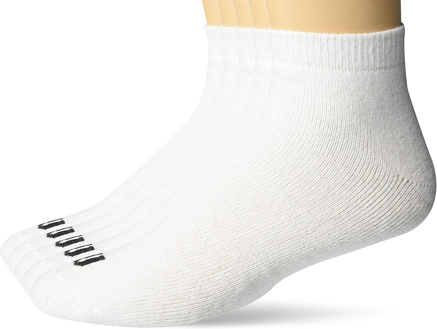 Wilson mens Athletic Moisture Wicking Low-cut Socks, 5 Pack Multipack - JOY2ESpree