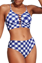 
                        
                          Load image into Gallery viewer, CUPSHE Women’s Bikini Swimsuit Floral Print Lace Up Strappy Two Piece Bathing Suit
                        
                      