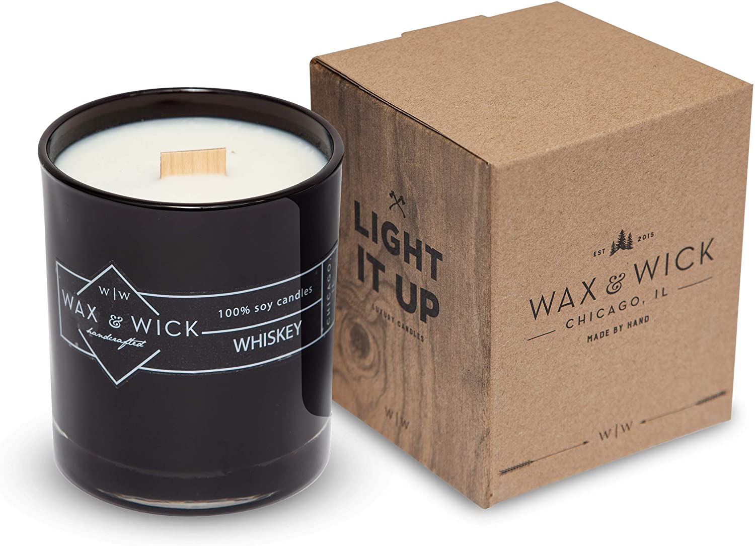 Scented Soy Candle: 100% Pure Soy Wax with Wood Double Wick