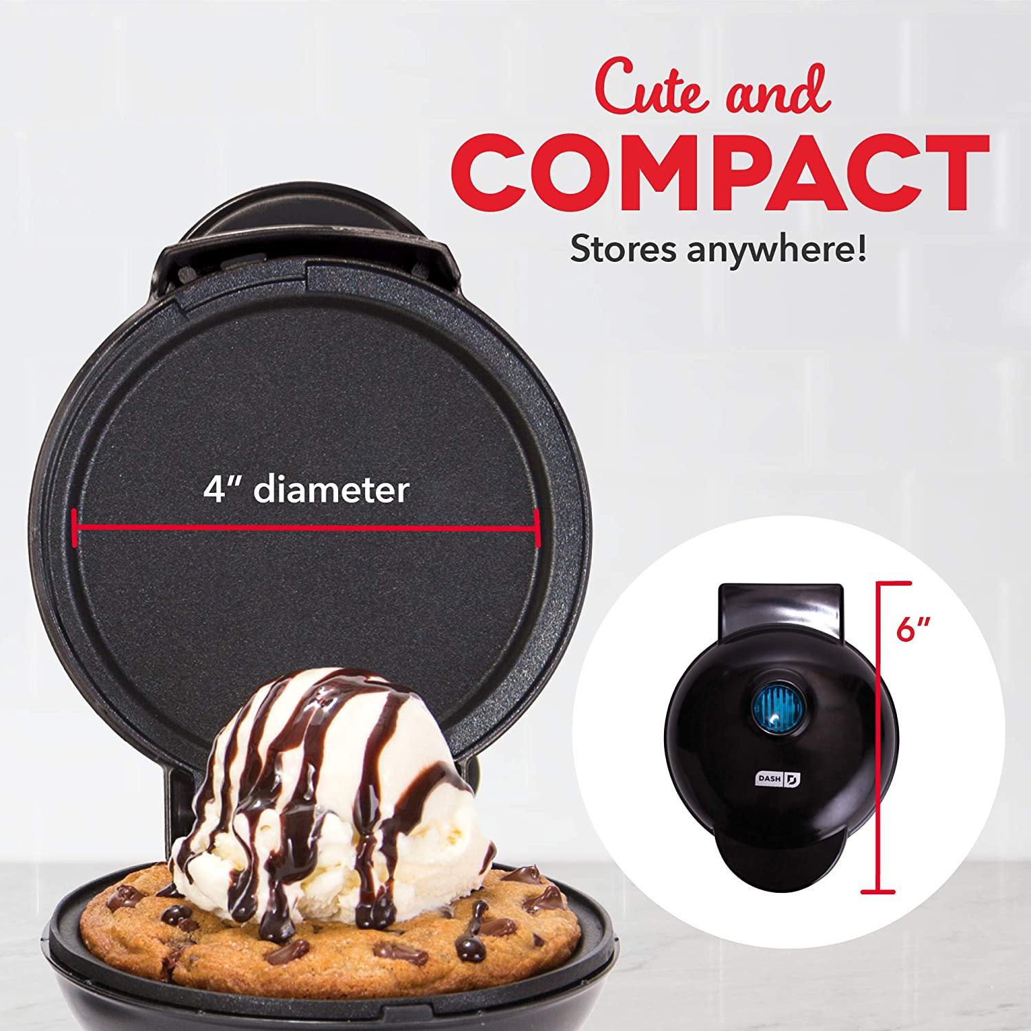 Dash DMS001AQ Mini Maker Electric Round Griddle for Individual Pancakes, Cookies - JOY2ESpree