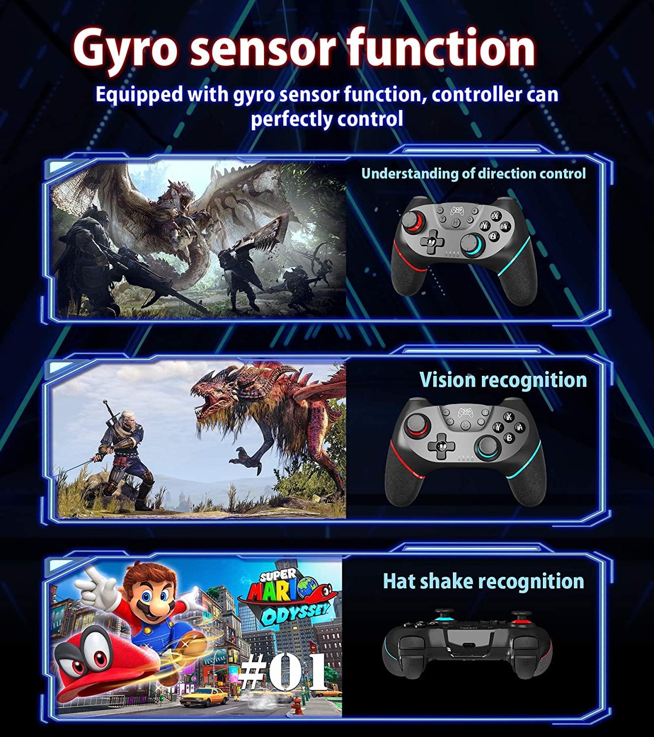 AVIDET Wireless Controller for Switch/Switch Lite - JOY2ESpree