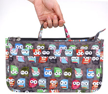 
                        
                          Load image into Gallery viewer, BTSKY New Printing Handbag Organizers Inside Purse Insert-High Capacity 13 Pockets Bag Tote Organizer with Handle Peacock Flower
                        
                      
