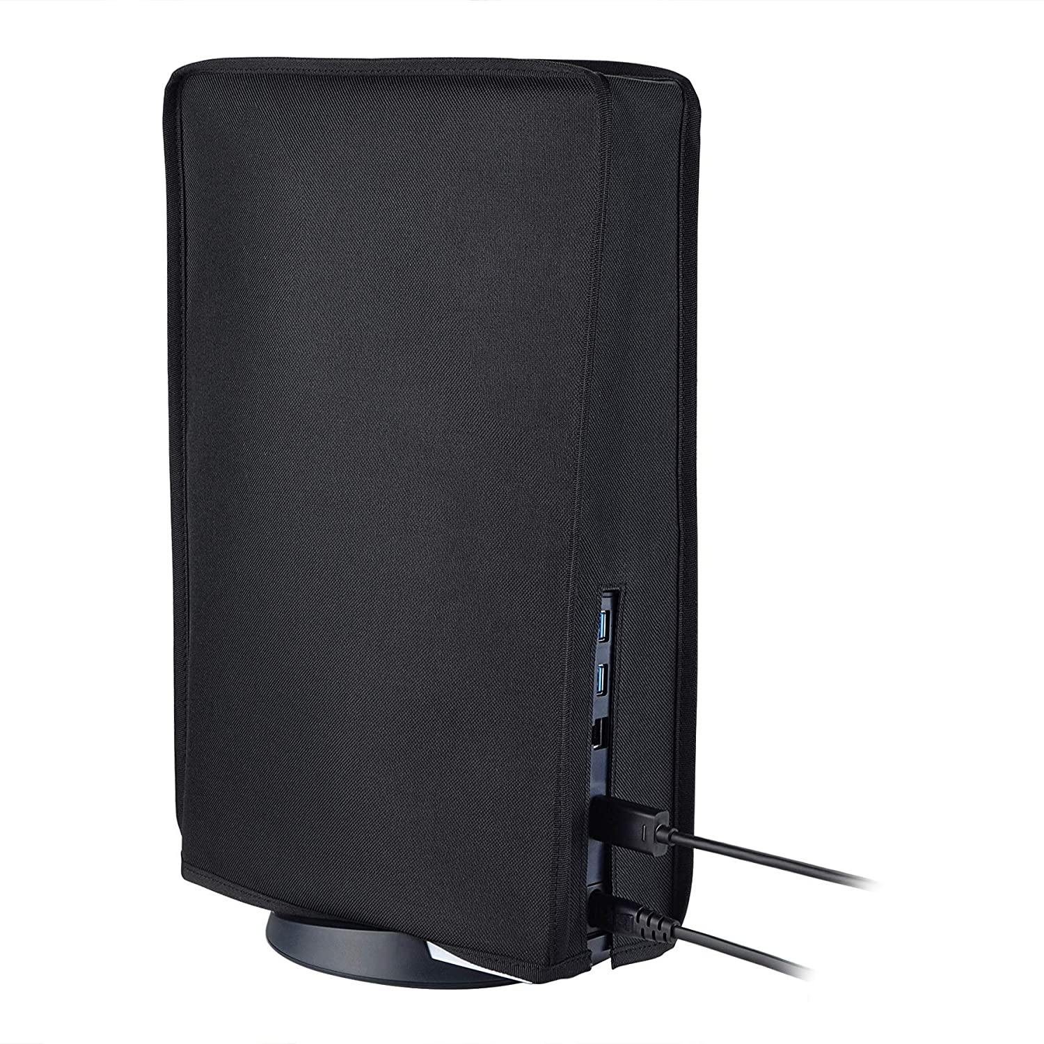 PlayVital Gray Nylon PS5 Dust Cover, Soft Neat Lining Dust Guard for DualSense 5 Console - JOY2ESpree