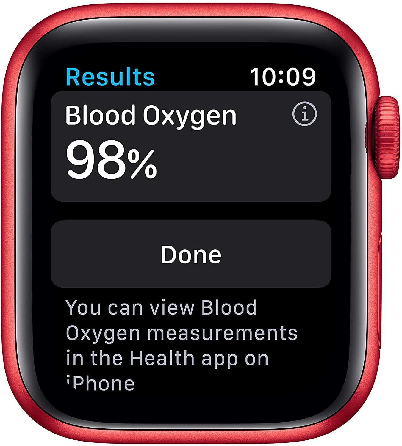 Apple Watch Series 6 (GPS, 44mm) - Space Gray Aluminum Case with Black Sport Band (Renewed) - JOY2ESpree