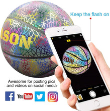
                        
                          गैलरी व्यूवर में इमेज लोड करें, KPASON Basketball Holographic Glow in The Dark Basketball - JOY2ESpree
                        
                      