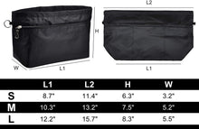 
                        
                          Cargar imagen en el visor de la galería, Vercord Purse Organizer Insert Bag Tote Handbags Pocketbook Inserts Organizers Zipper 11 Pockets Black Medium
                        
                      