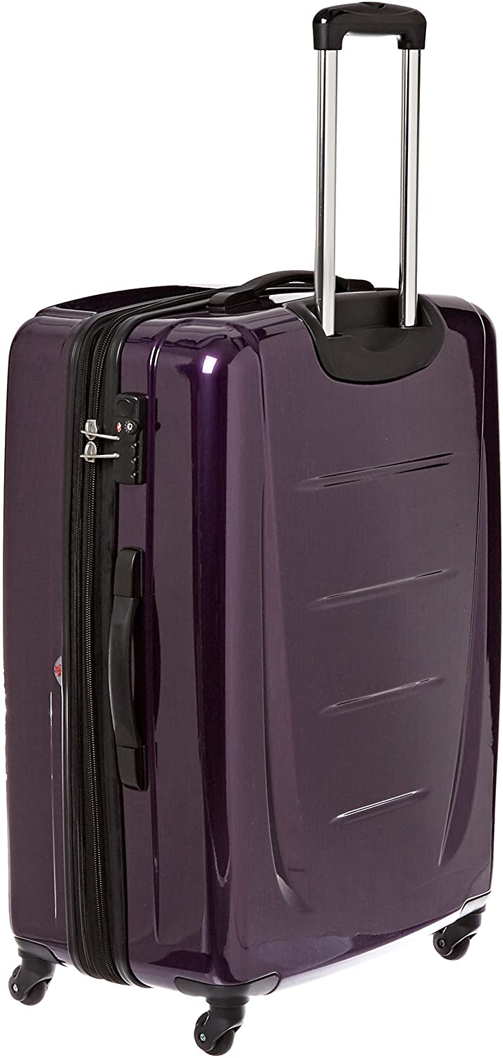 Samsonite Winfield 2 Hardside Expandable Luggage with Spinner Wheels, Charcoal, Checked-Large 28-Inch