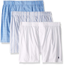 
                        
                          Cargar imagen en el visor de la galería, Polo Ralph Lauren Men's 3-Pack Classic Fit Packaged Woven Boxers
                        
                      