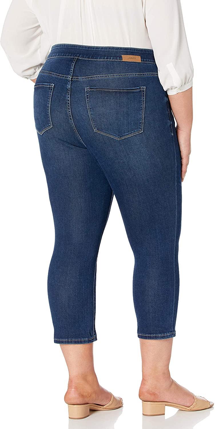 Jag Jeans Women's Plus Size Maya Skinny Pull on Crop Jean