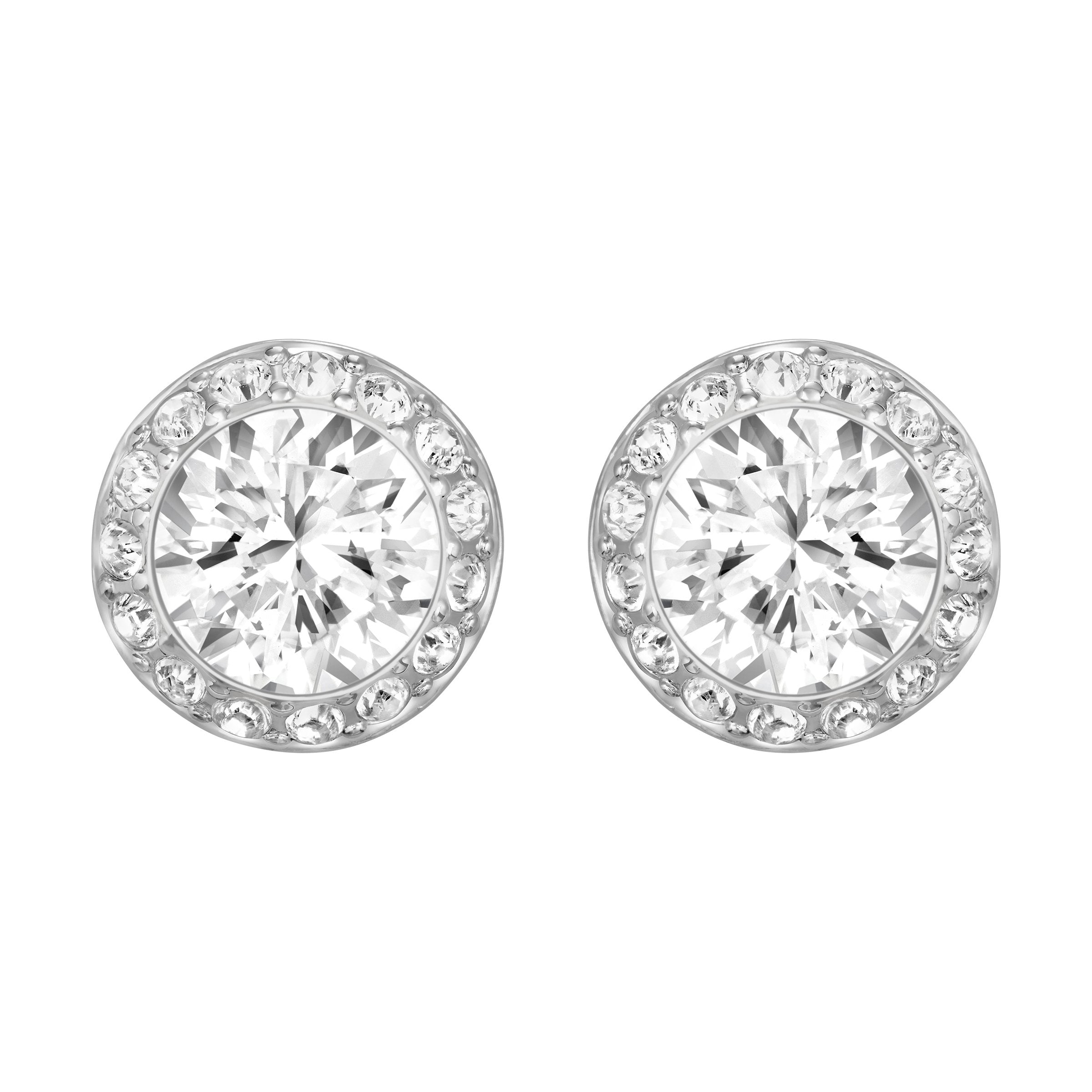 SWAROVSKI Women's Angelic Stud Earring Jewelry Collection, Rhodium Finish, Blue Crystals, Clear Crystals - JOY2ESpree