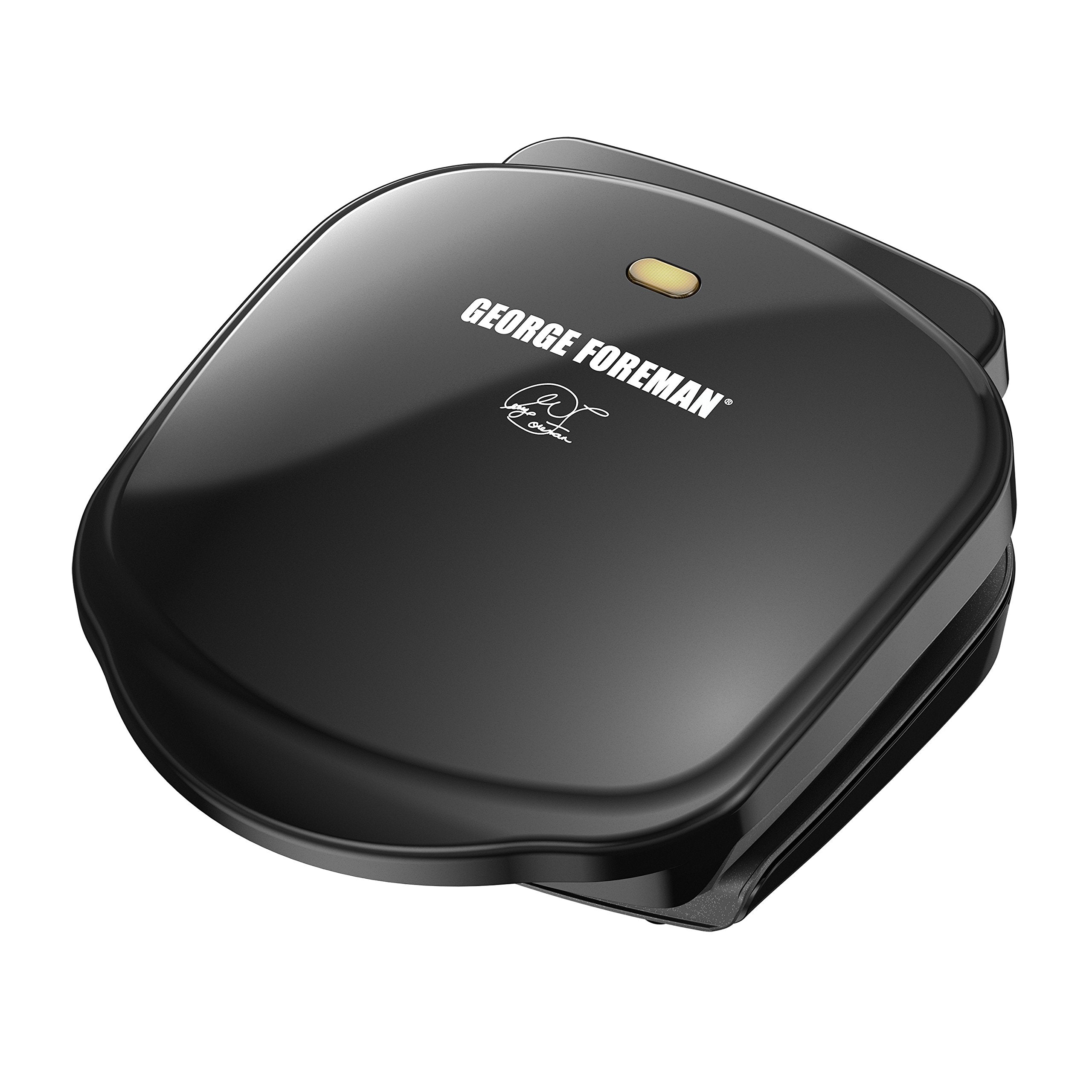 George Foreman 2-Serving Classic Plate Electric Indoor Grill and Panini Press, Black, GR10B - JOY2ESpree