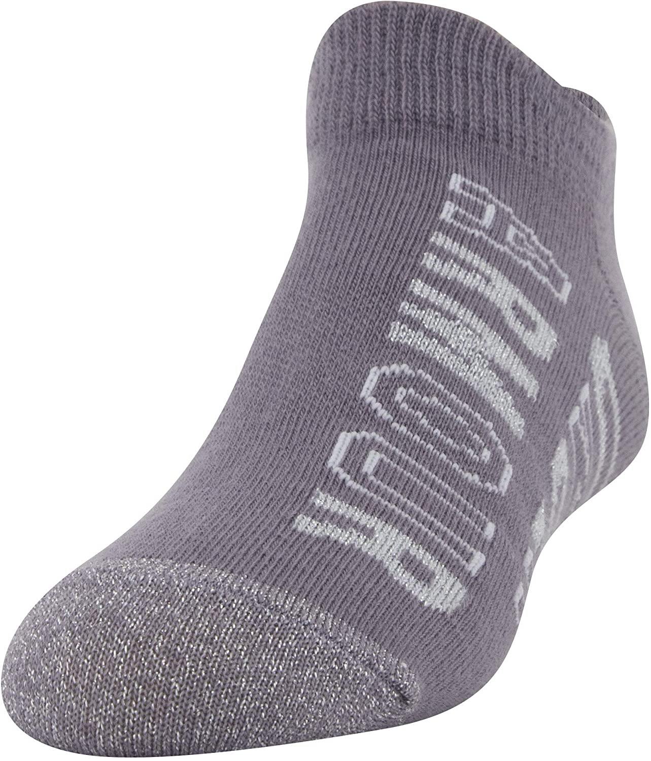 Under Armour Youth Essential 2.0 No Show Socks, 6-Pairs