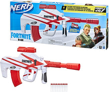 
                        
                          गैलरी व्यूवर में इमेज लोड करें, NERF Fortnite B-AR Motorized Dart Blaster -- Fortnite Converge Wrap, Motorized 10-Dart Blasting, 10-Dart Clip, 10 Official Elite Darts
                        
                      