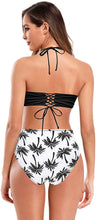 
                        
                          画像をギャラリービューアに読み込む, SHEKINI Women's Floral Printing Cutout Strappy Halter Swimsuits Bikini Suits
                        
                      