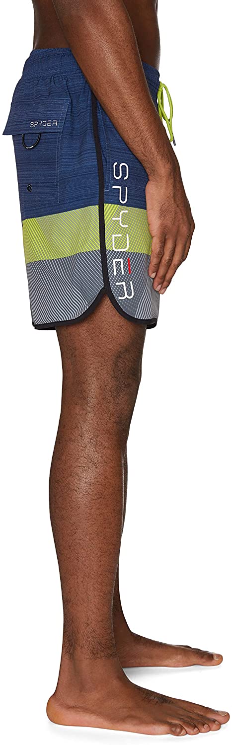 Spyder Men's 7" Textured Colorblock Volley Swim Trunks