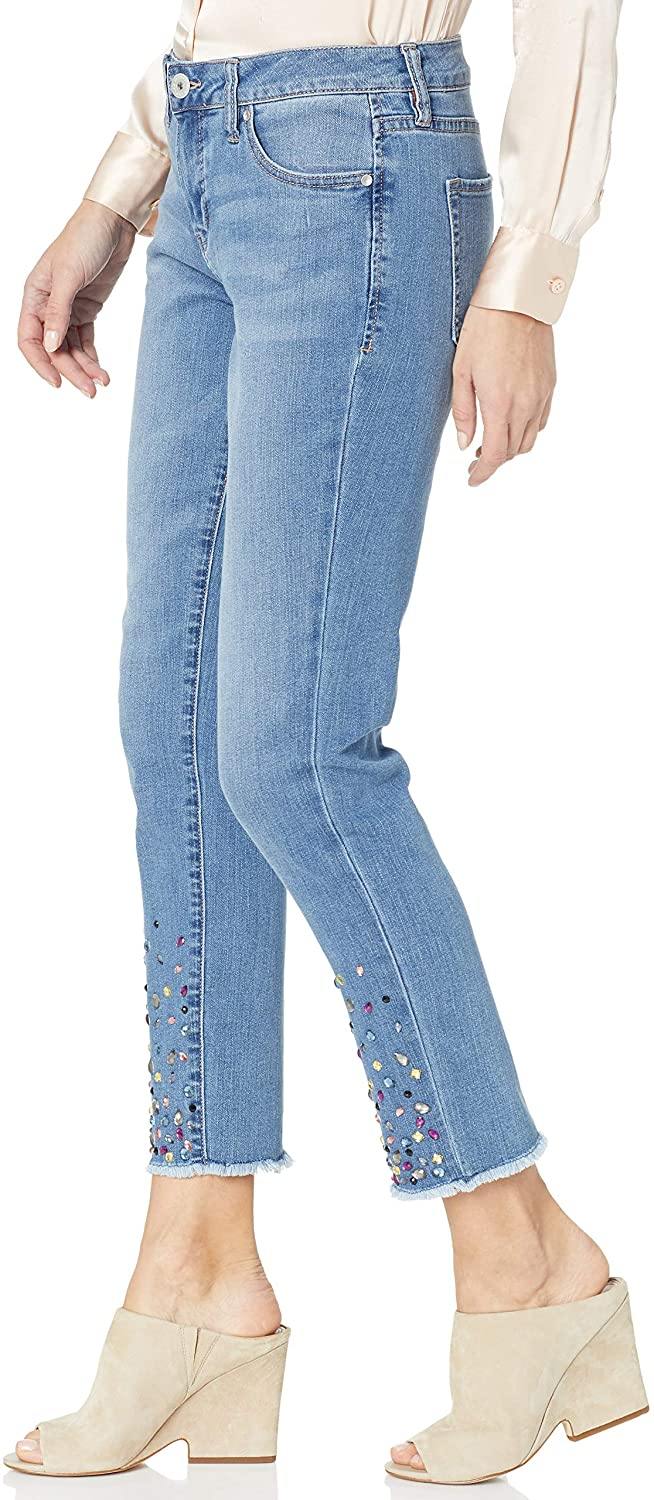Jag Jeans Women's Carter Girlfriend Jean with Gems