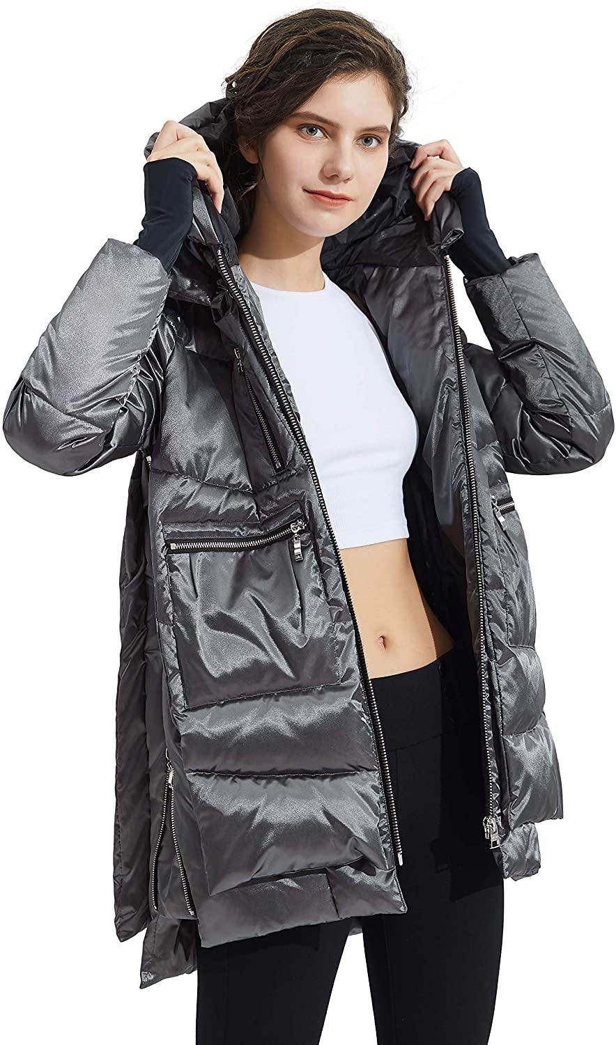 Orolay Women's Thickened Hooded Down Jacket