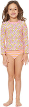 
                        
                          將圖片載入圖庫檢視器 Tommy Bahama Girls' Long Sleeve 2-Piece Rashguard Swimsuit Bathing Suit
                        
                      