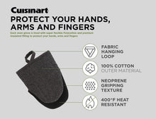 
                        
                          Muat gambar ke penampil Galeri, Cuisinart Chambray Neoprene Mini Oven Mitts, 2 Pack – Heat Resistant to 400 F . - JOY2ESpree
                        
                      