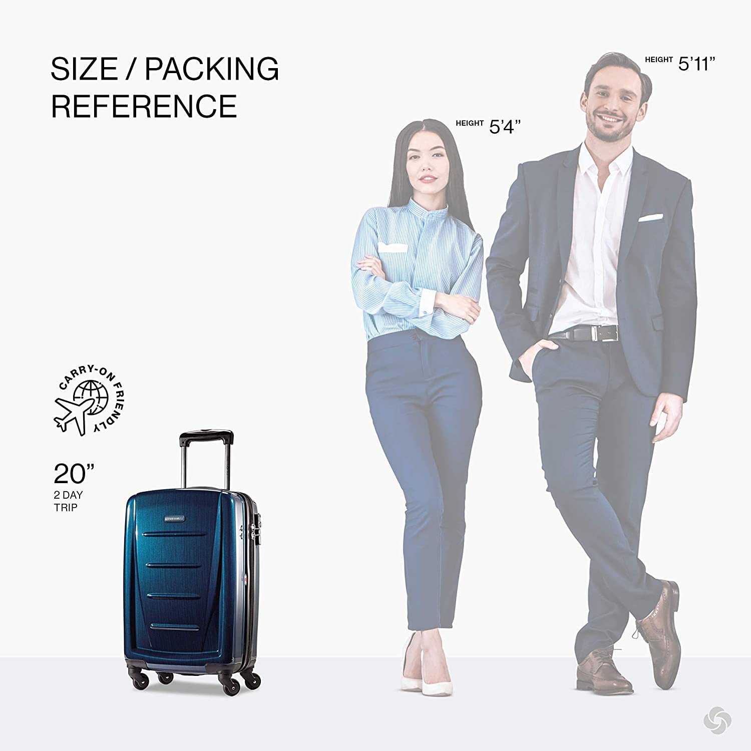 Samsonite Winfield 2 Hardside Expandable Luggage with Spinner Wheels, Charcoal, Checked-Large 28-Inch