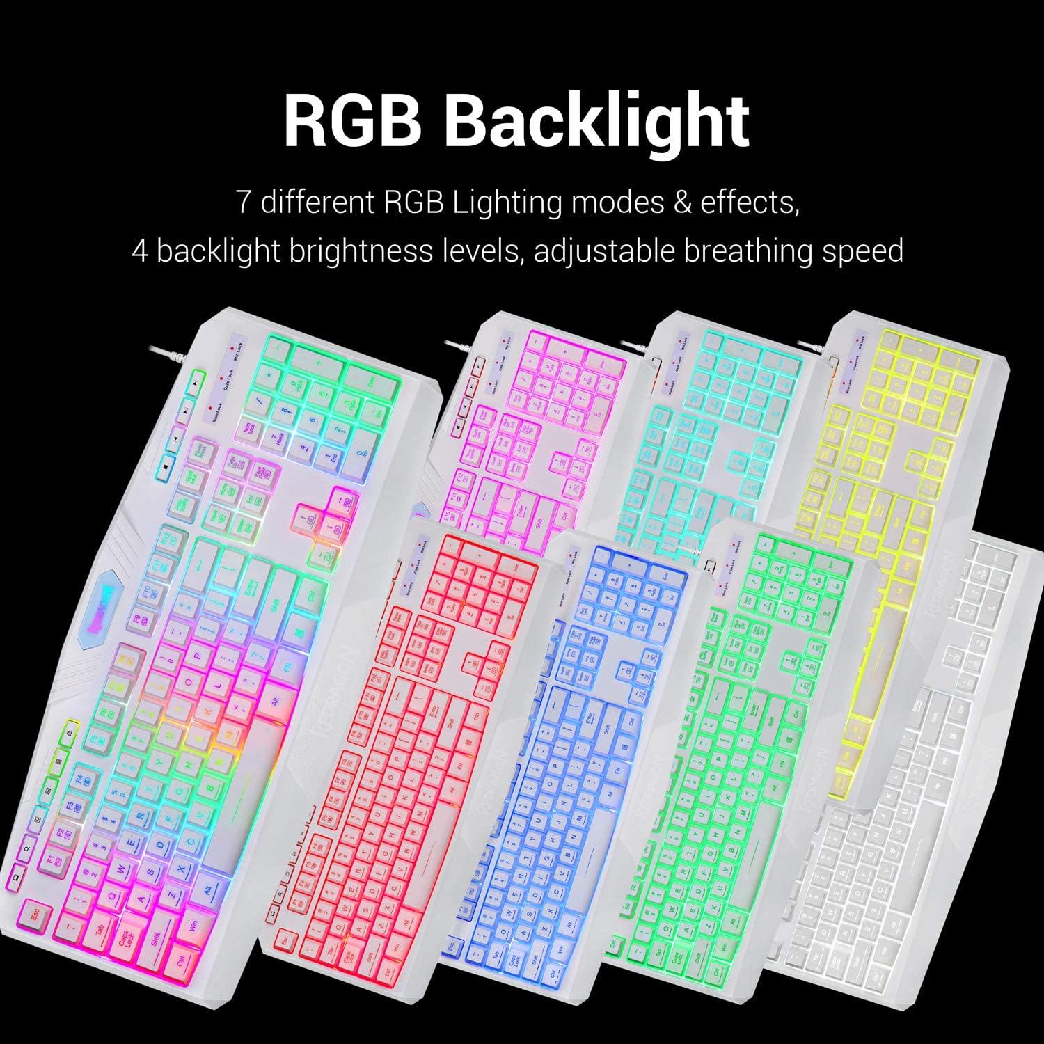 Redragon S101 Wired Gaming Keyboard and Mouse Combo RGB Backlit Gaming Keyboard - JOY2ESpree