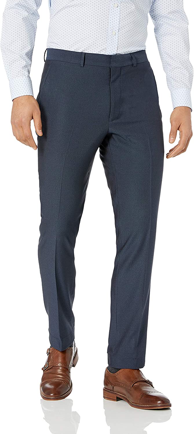 Unlisted by Kenneth Cole Men's 2 Button Slim Fit Suit with Hemmed Pant