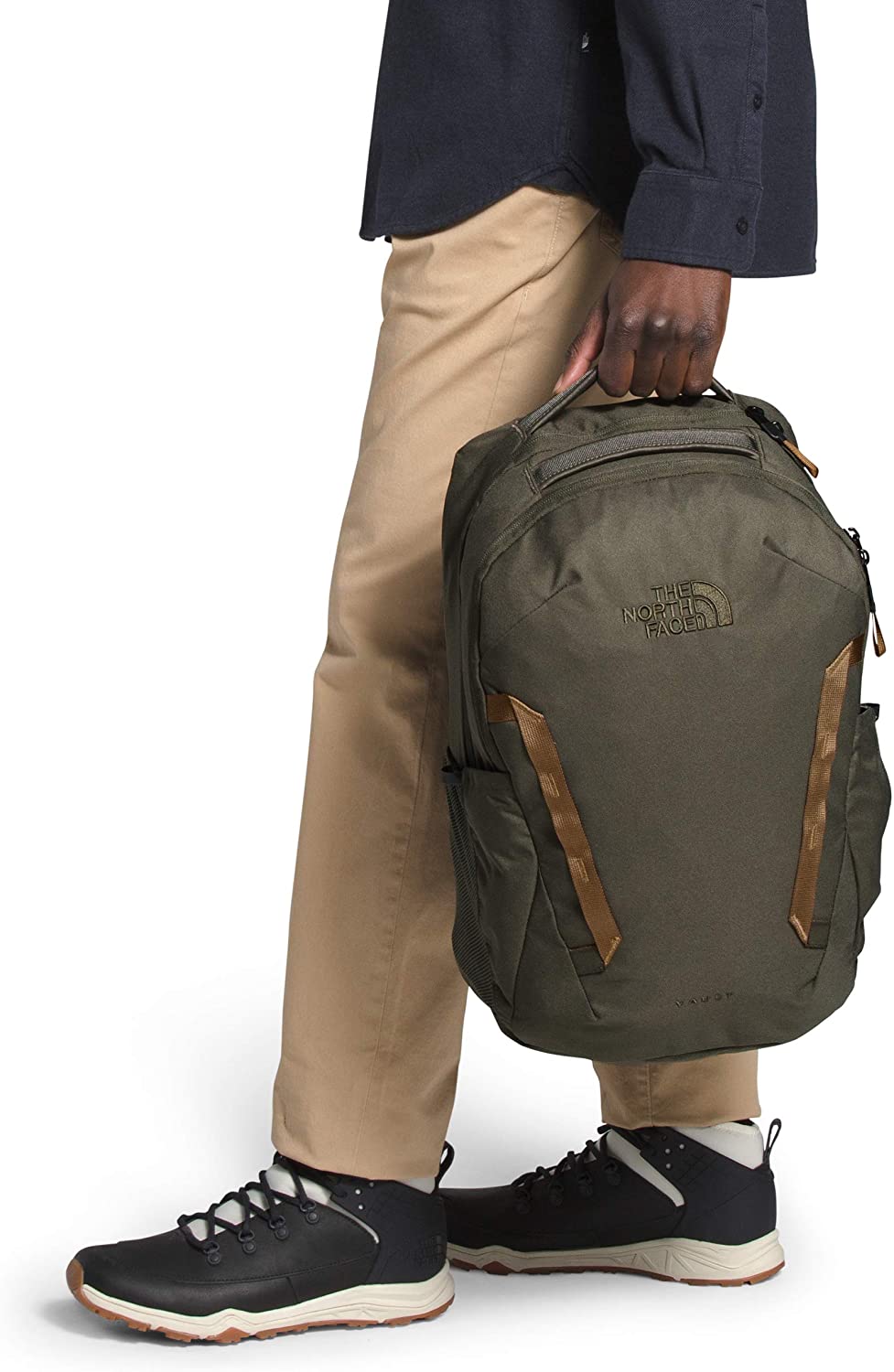 The North Face Vault Backpack, Moab Khaki/Asphalt Grey, One Size