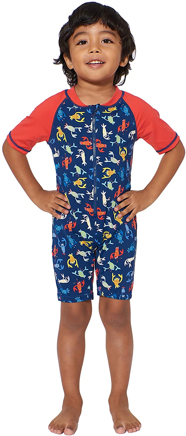 Tommy Bahama Boys' One Piece Rashguard Swimsuit Bathingsuit