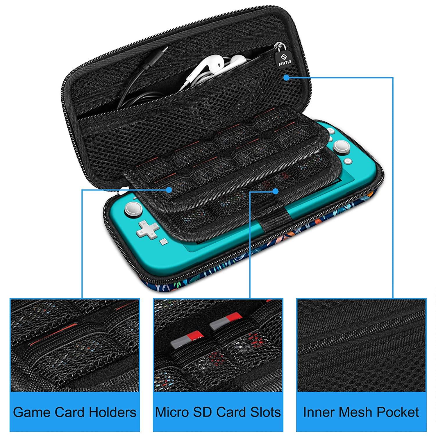 Fintie Carry Case for Nintendo Switch Lite 2019 - [Shockproof] Hard Shell Protective Cover Bag with 15 Game Card/2 Micro SD Card Slots - JOY2ESpree