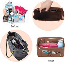 
                        
                          画像をギャラリービューアに読み込む, Vercord Felt Tote Handbag Purse Pocketbook Organizer Insert Divider Shaper Bag in Bag
                        
                      