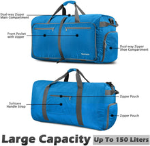 
                        
                          画像をギャラリービューアに読み込む, Gonex 150L Travel Duffel Bag Foldable Extra Large Duffle Bag XL Heavy Duty for Men Women for Luggage Shopping Gray
                        
                      