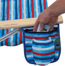 
                        
                          Load image into Gallery viewer, Tommy Bahama 5-Position Classic Lay Flat Folding Backpack Beach Chair
                        
                      