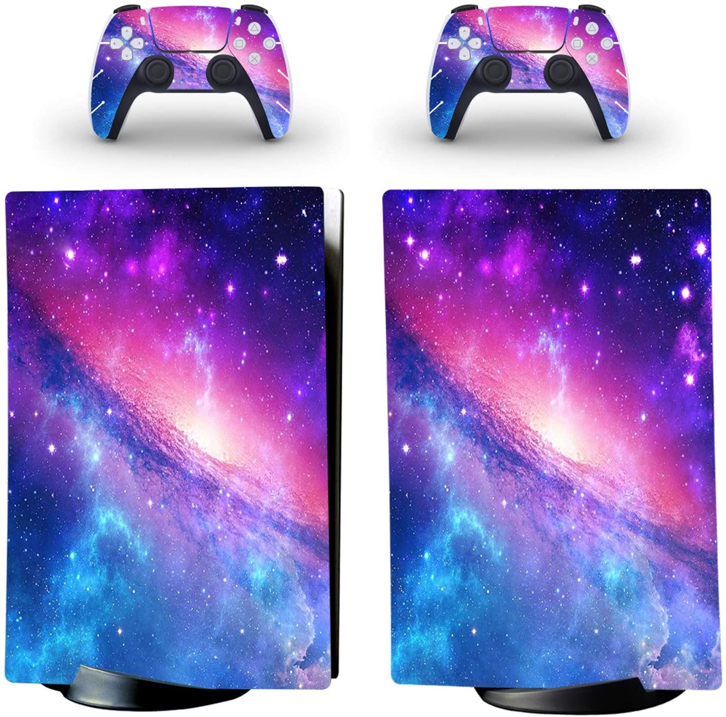 gotor Vinyl Skin Decals Cover Sticker for PS5 Playstation 5 Digital Edition Console and 2 Controllers Skins (Playstation 5 Digital Edition, A07) - JOY2ESpree