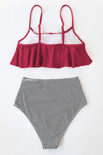 
                        
                          Muat gambar ke penampil Galeri, CUPSHE Women's High Waisted Falbala Bikini Set
                        
                      