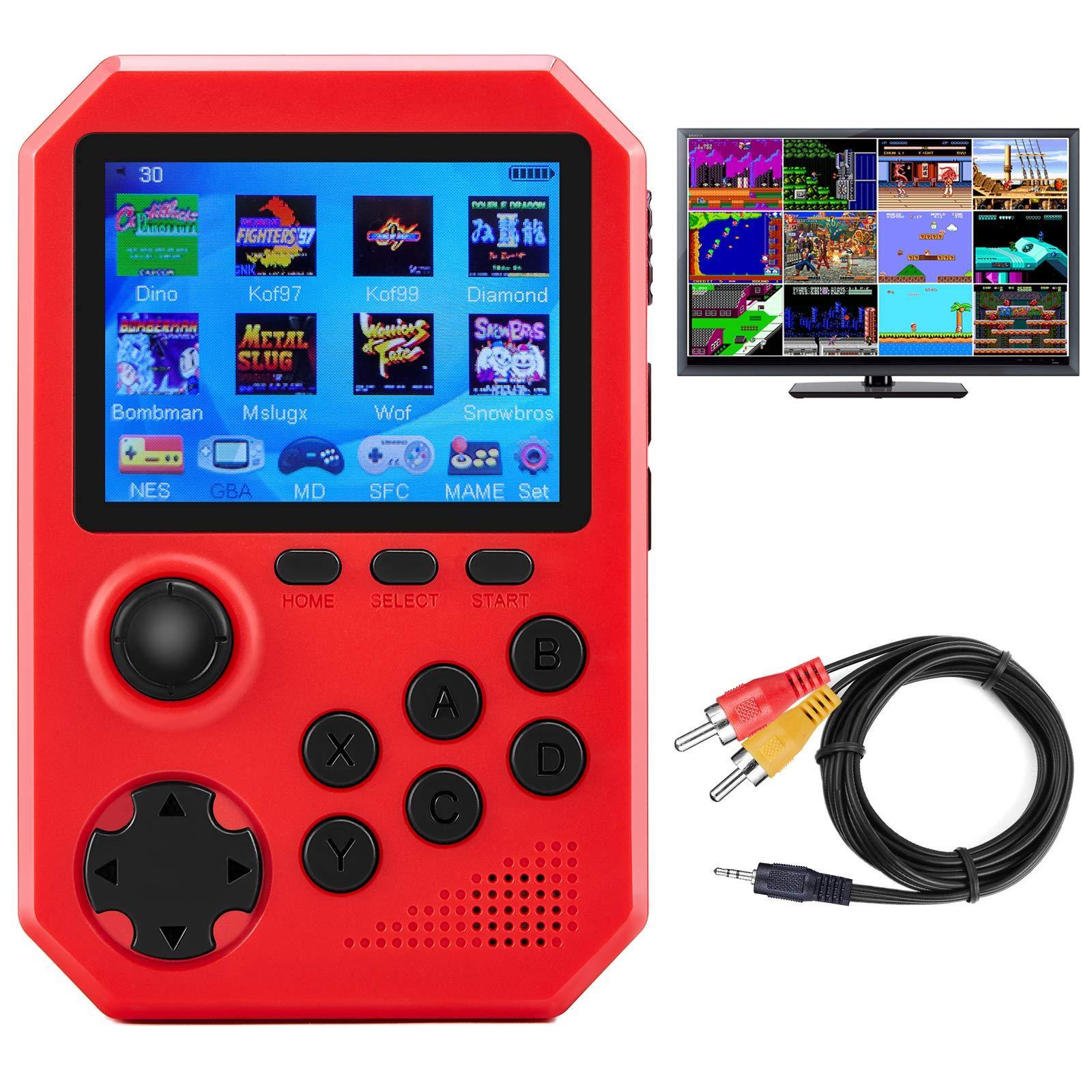 Handheld Game Console with Joystick for Kids Adults, Retro Video Game Player w/ 800 Classic FC Games 3.0 inch Color Screen - JOY2ESpree