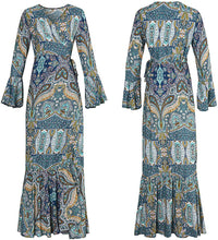 
                        
                          गैलरी व्यूवर में इमेज लोड करें, R.Vivimos Womens Summer Long Sleeve Cardigan Sexy Maxi Dresses
                        
                      