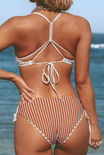 
                        
                          Load image into Gallery viewer, CUPSHE Women's Back Braided Straps Reversible Bottom Strappy Lace Up Bikini Sets
                        
                      