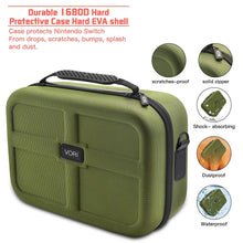 
                        
                          Cargar imagen en el visor de la galería, Carrying Case for Nintendo Switch, VORI Travel Games Storage Bag for Nintendo Switch Console &amp; Accessories, Army Green - JOY2ESpree
                        
                      