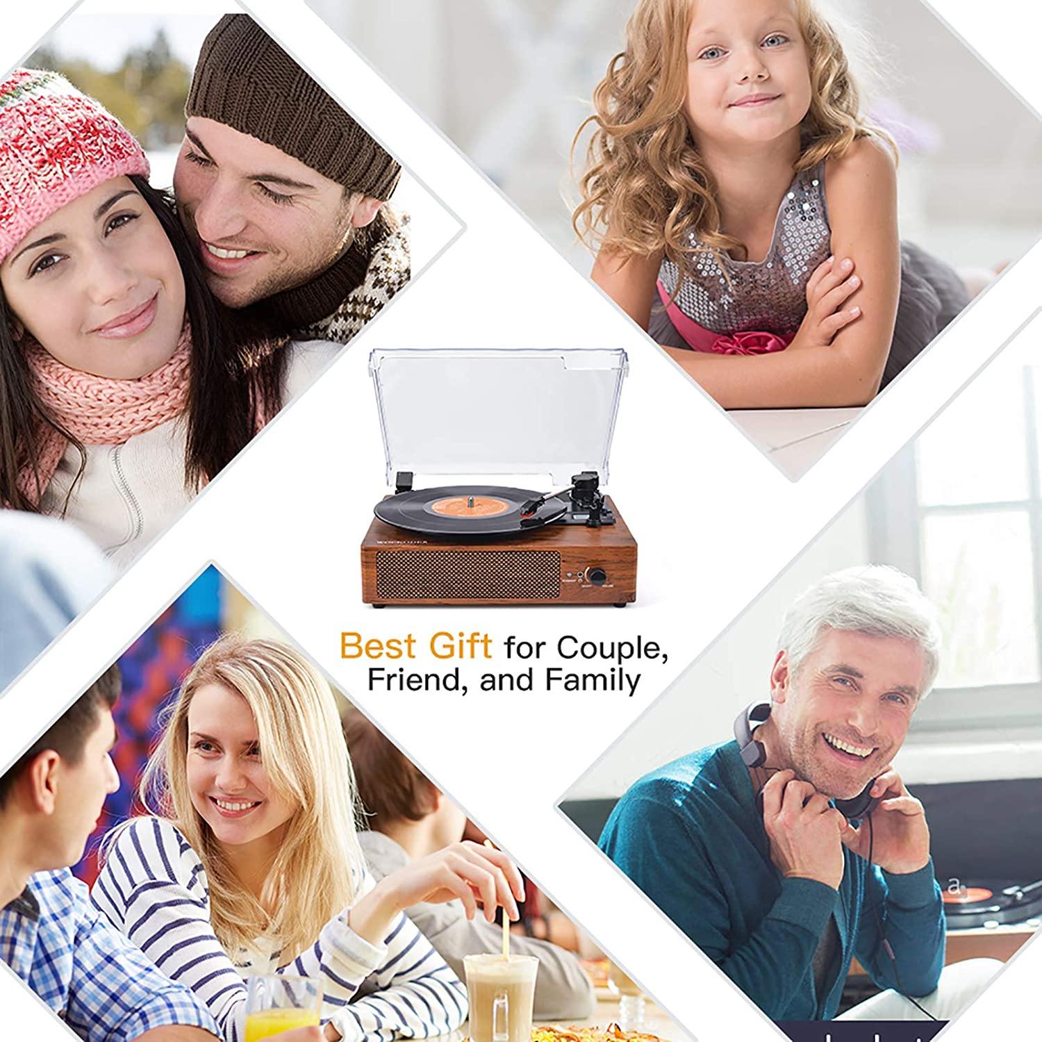 Record Player with Speakers Vinyl Record Player Wireless Turntables - JOY2ESpree