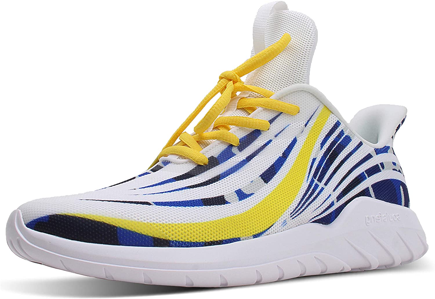 Soulsfeng Mens Running Shoes Mesh Breathable Lightweight Cushioning Training Athletic Sneakers