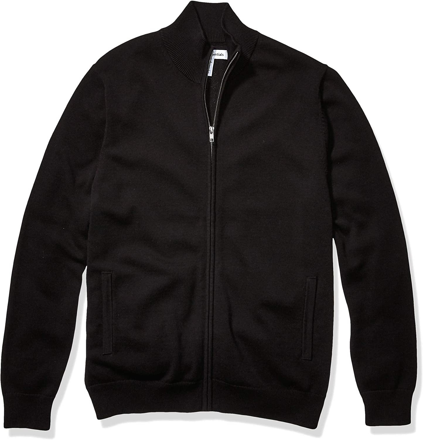 Amazon Essentials Men's Full-Zip Cotton Sweater