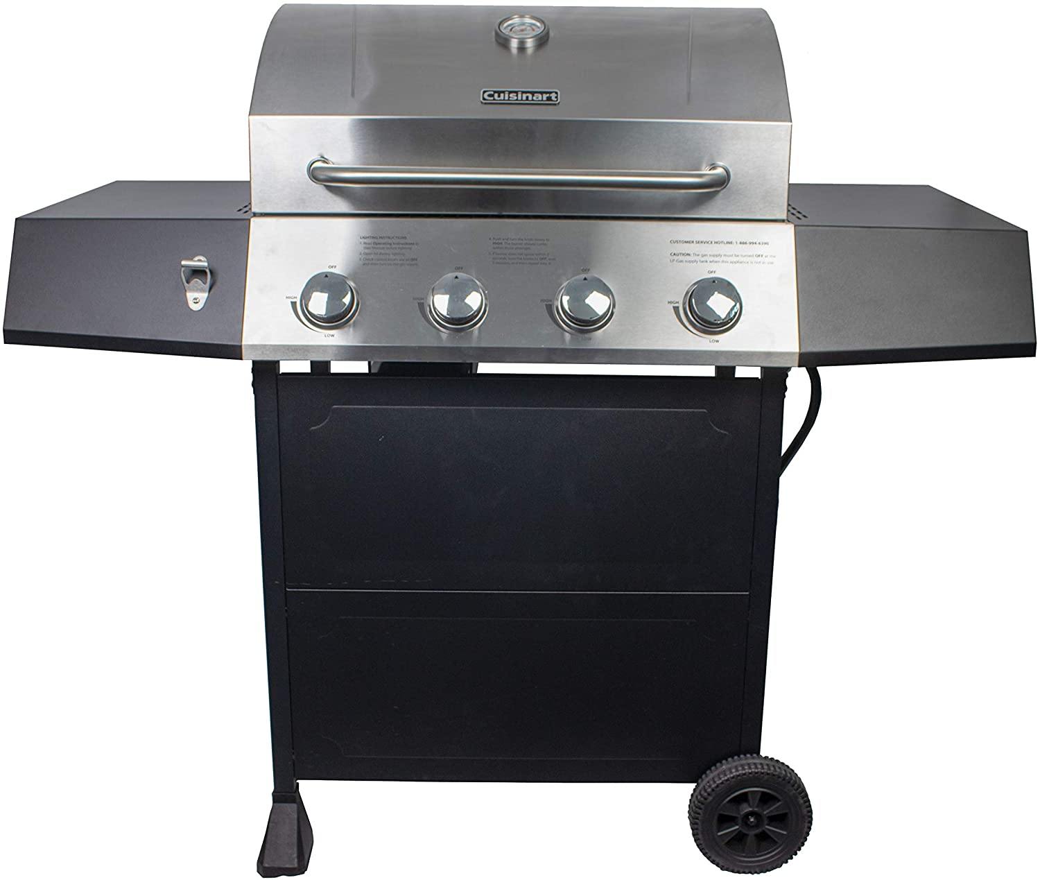 Cuisinart CGG-888 Grill Stainless Steel Lid 22-Inch Round Outdoor Flat Top Gas, 360° Griddle Cooking Center - JOY2ESpree