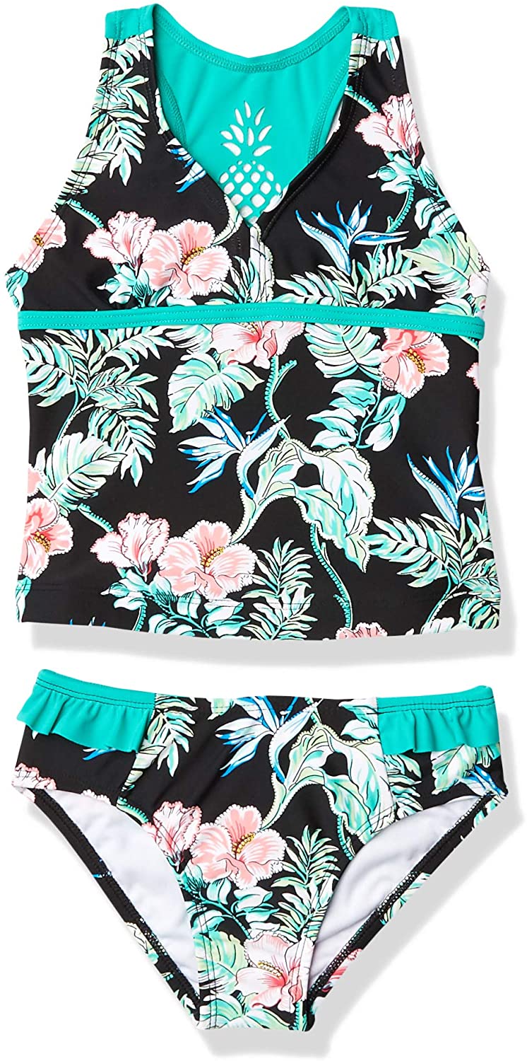 Tommy Bahama Girls' Two-Piece Bikini Swimsuit Bathing Suit