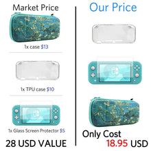 
                        
                          Muat gambar ke penampil Galeri, CoBak Carrying Case for Nintendo Switch Lite - with 1 Screen Protector, 1 Grip Case and 4 Thumb Grip Caps. - JOY2ESpree
                        
                      
