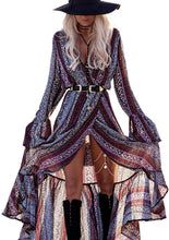 
                        
                          गैलरी व्यूवर में इमेज लोड करें, R.Vivimos Womens Summer Long Sleeve Cardigan Sexy Maxi Dresses
                        
                      