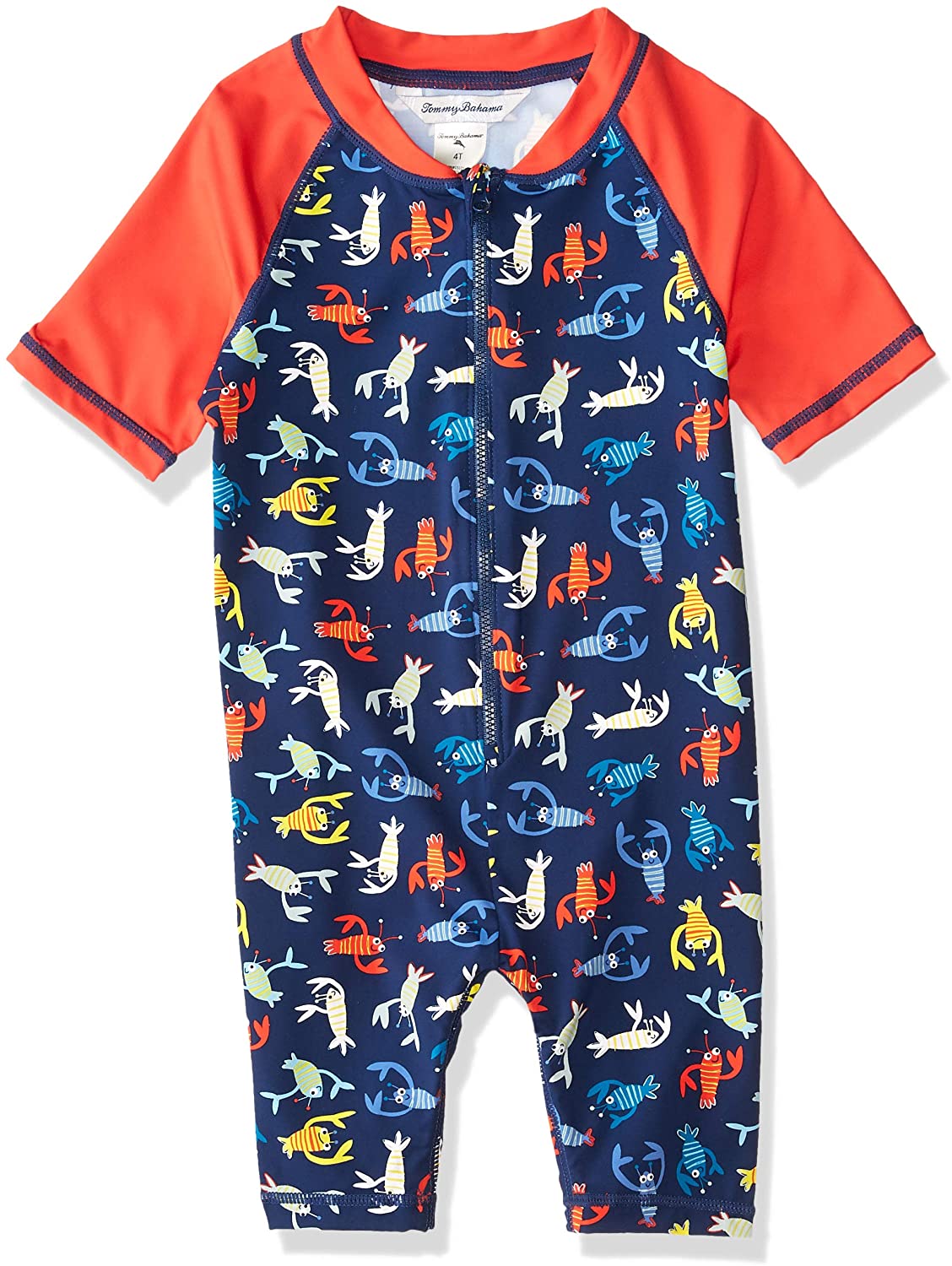 Tommy Bahama Boys' One Piece Rashguard Swimsuit Bathingsuit