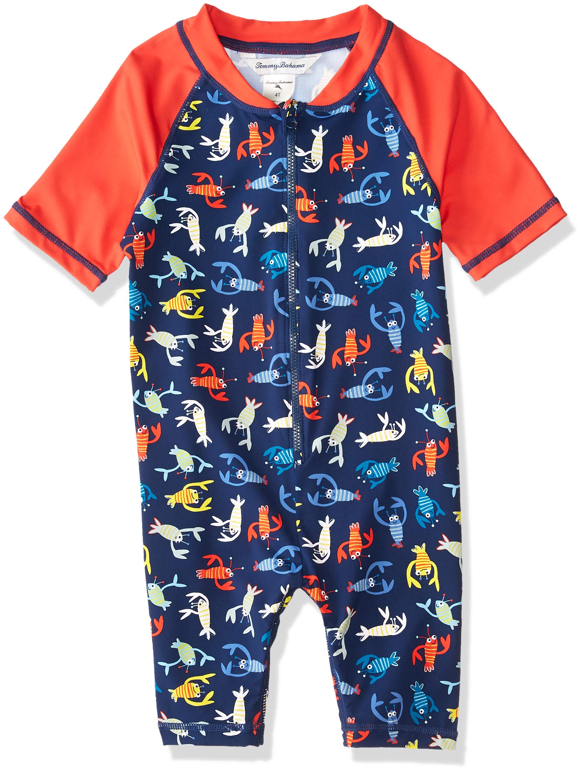 Tommy Bahama Boys' One Piece Rashguard Swimsuit Bathingsuit