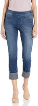 
                        
                          Load image into Gallery viewer, Jag Jeans Women's Lewis Straight Pull on Crop W/Contrast Cuff Jean
                        
                      