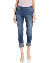 
                        
                          Load image into Gallery viewer, Jag Jeans Women's Lewis Straight Pull on Crop W/Contrast Cuff Jean
                        
                      